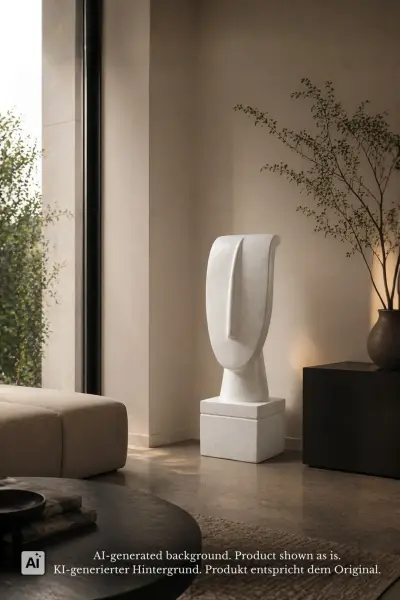 Product image 1 of the product “Abstract head, 99cm Height | Terazzo, White color ”